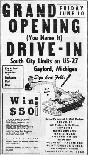 Sky-Hi Drive-In Theatre - Grand Opening June 9 1955